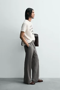 WASHED TEXT BOXY FIT T-SHIRT