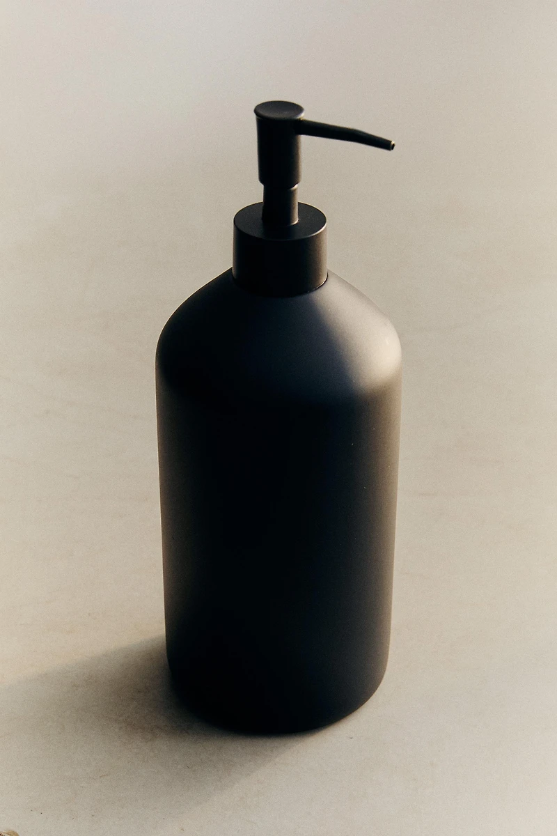 DISTRIBUTEUR DE SAVON EN RÉSINE NOIRE