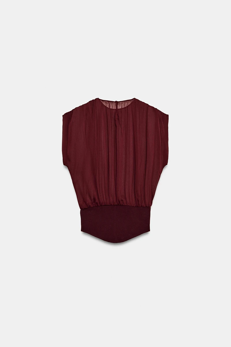 COMBINATION GEORGETTE TOP