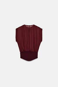 COMBINATION GEORGETTE TOP