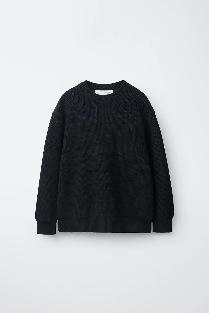 STRIPED PURL KNIT JUMPER