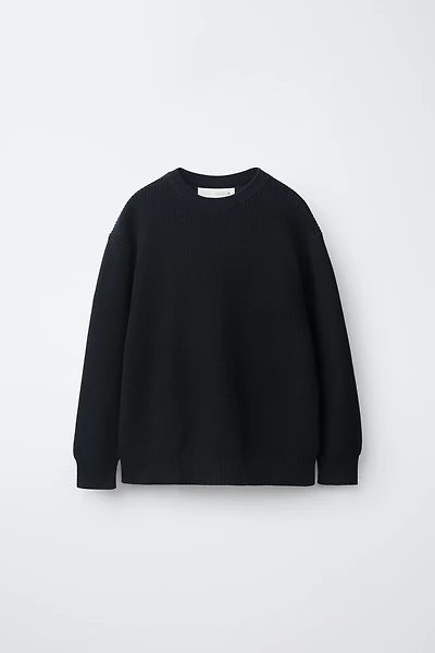 STRIPED PURL KNIT JUMPER