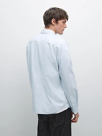 Chemise regular en coton mélangé