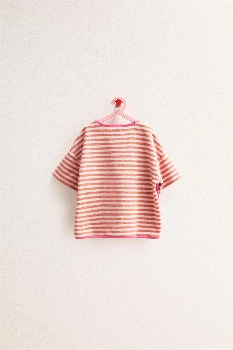 ZARA TIMELESS - STRIPED TOWEL T-SHIRT