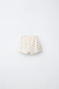 FLORAL WAFFLE SHORTS
