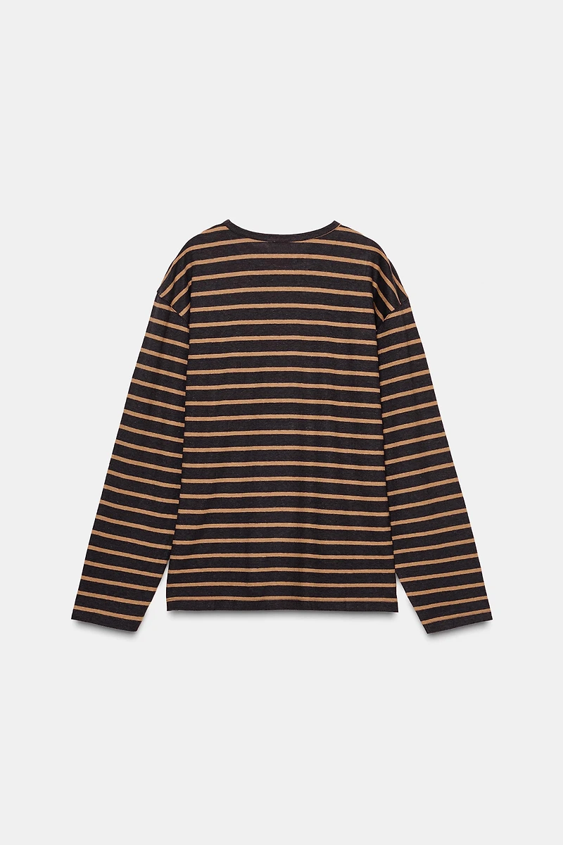 LONG SLEEVE STRIPED T-SHIRT