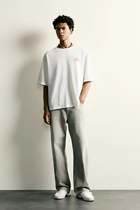 RELAXED FIT CONTRAST PRINT T-SHIRT