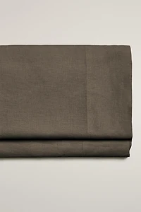 WASHED LINEN FLAT SHEET