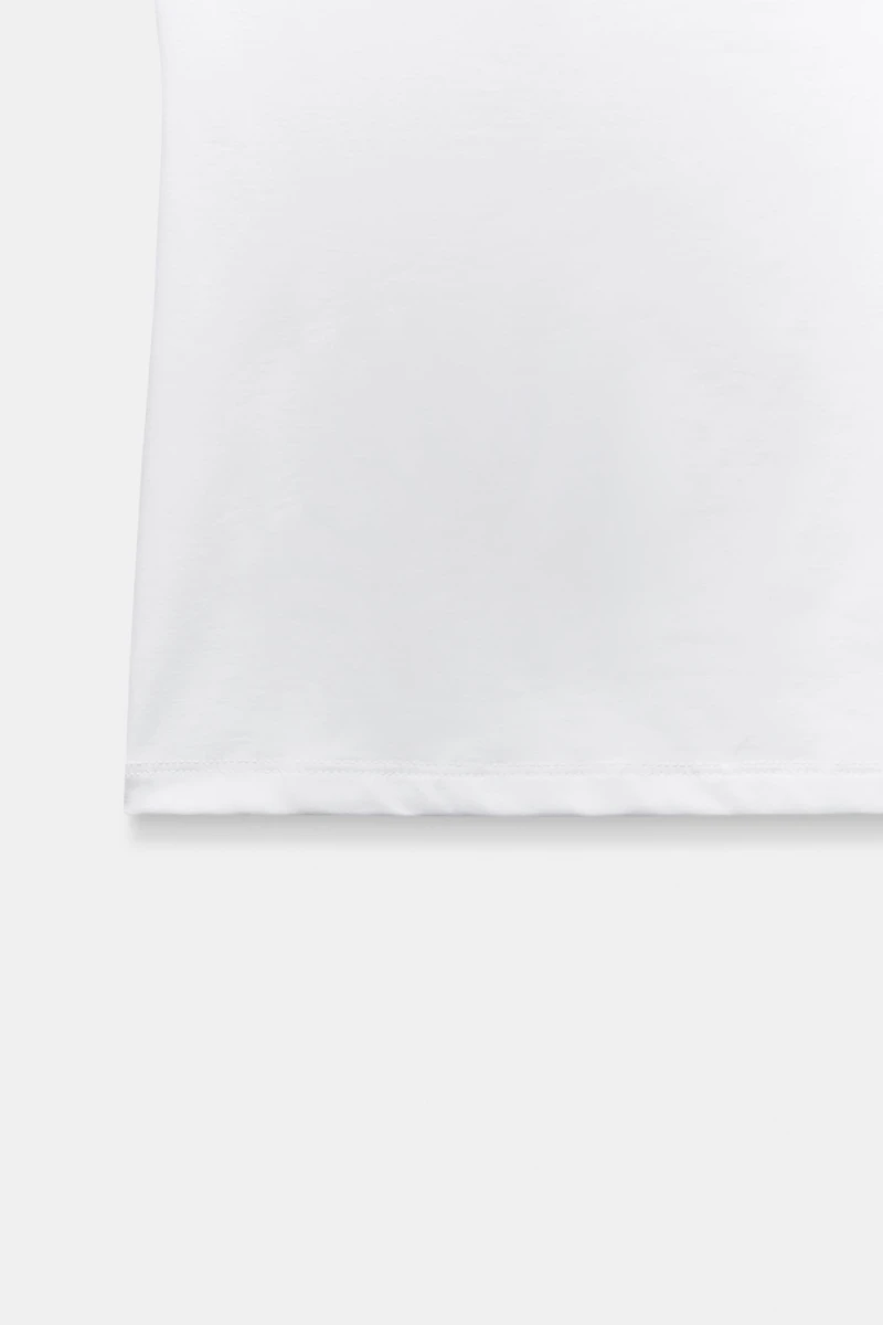 T-SHIRT EN POLYAMIDE À BRETELLES FINES