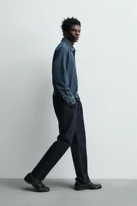 COTTON - WOOL STRAIGHT FIT JEANS