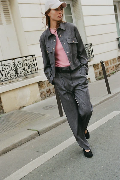 HERRINGBONE POCKET JACKET