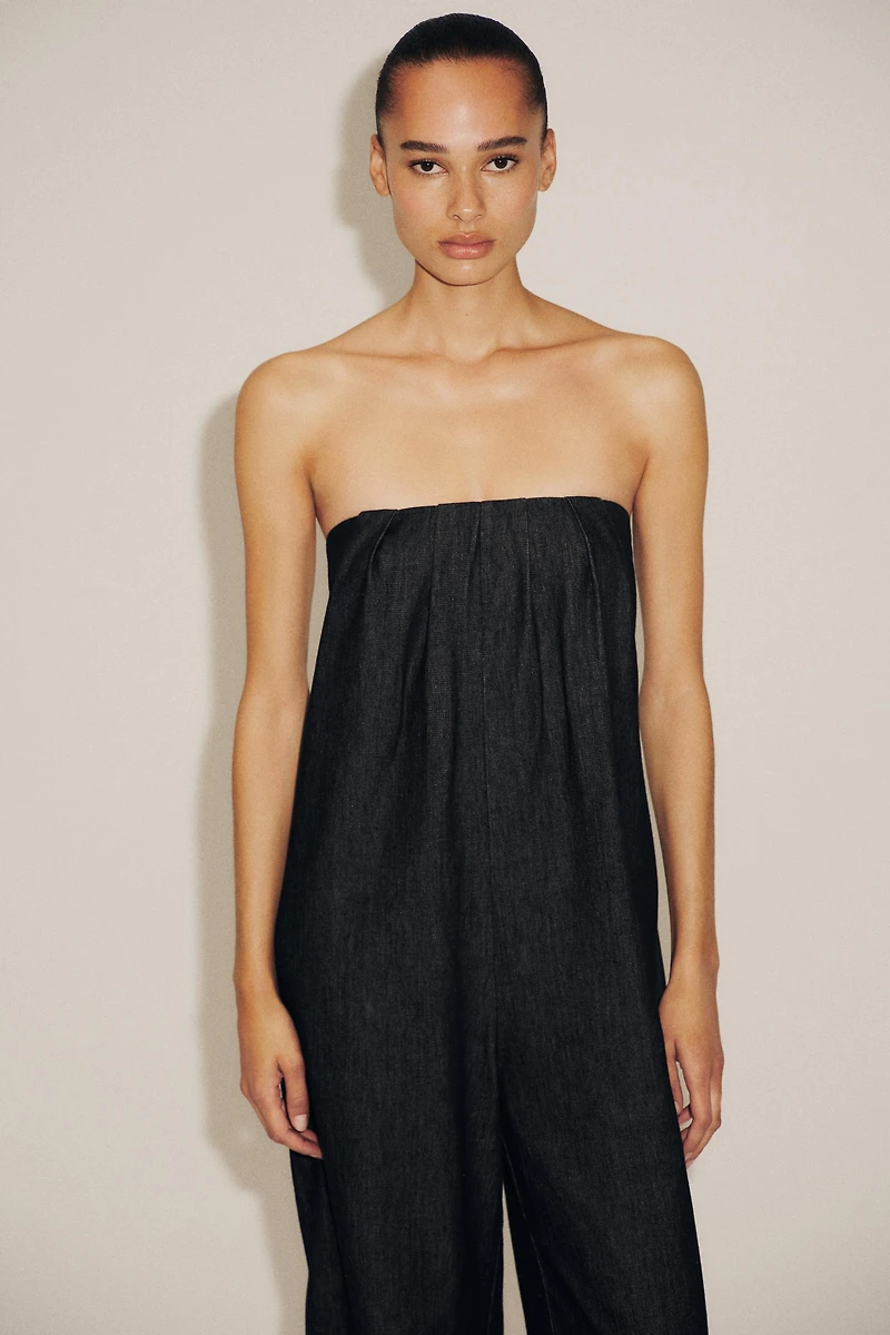 COMBINAISON BUSTIER EN JEAN TRF