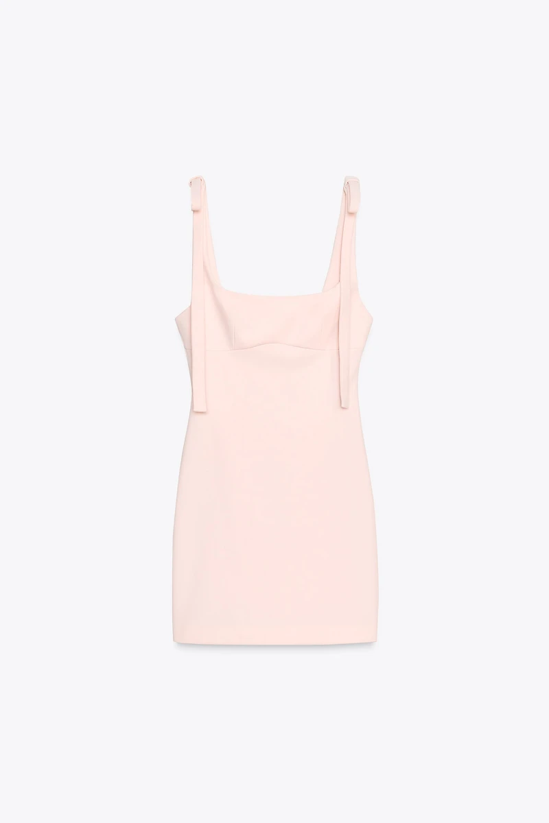 SHORT TIE-STRAP DRESS