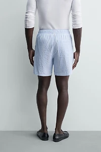 SHORT À RAYURES