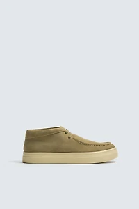 LEATHER RAISED SEAM SHOES