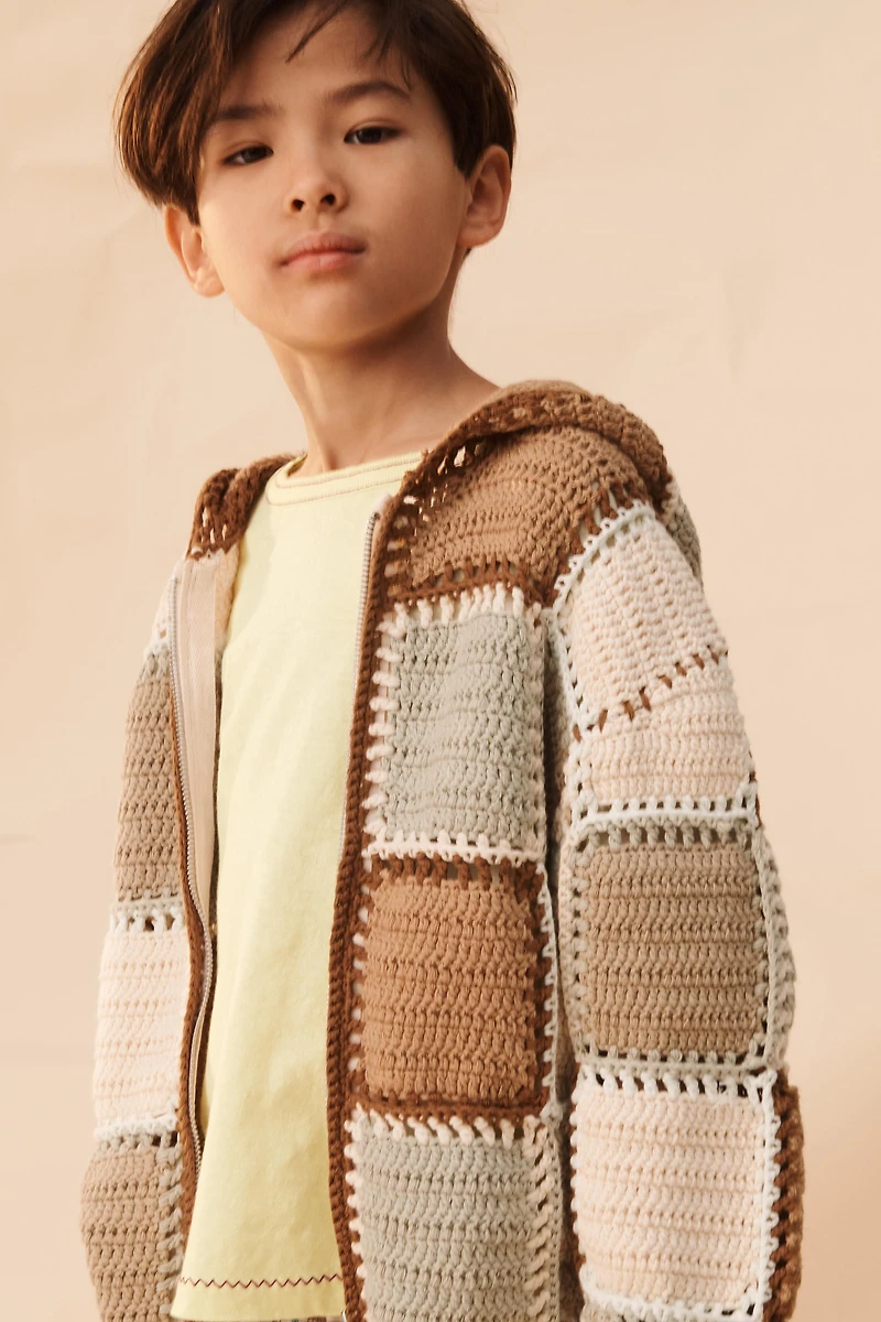 LIMITED EDITION CROCHET HOODIE CARDIGAN