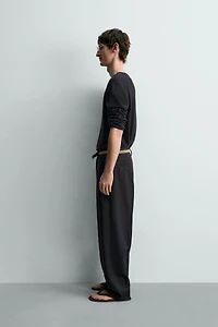PANTALON STRAIGHT FIT 100% LAINE