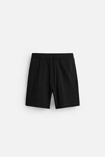 JACQUARD TEXTURED SHORTS