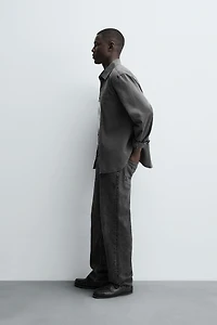 WASHED TWILL TEXTURED SHIRT