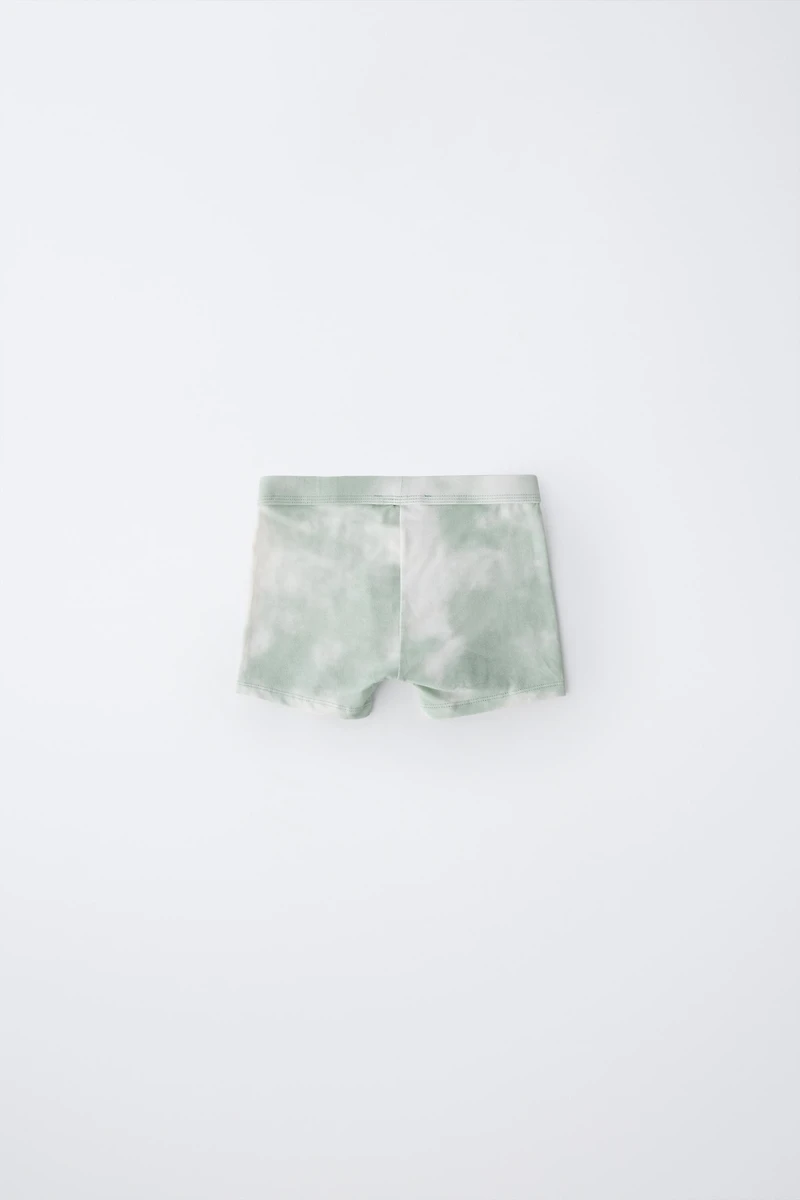AGES 6-14 / FIVE-PACK OF TIE-DYE BOXERS WITH LABEL