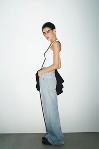 TRF HIGH WAIST EXTRA WIDE LEG JEANS