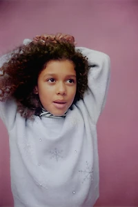 PULL EN MAILLE FLOCONS DE NEIGE