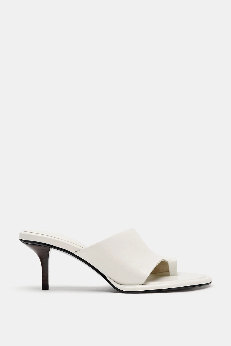 SANDALES À TALONS EN CUIR LIMITED EDITION