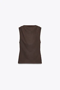 TOP EN MAILLE COUPÉ