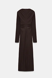 ROBE MI-LONGUE DRAPÉE