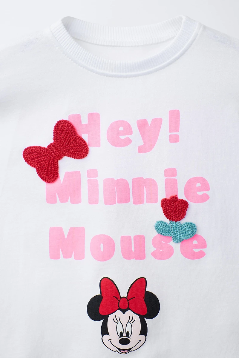 MINNIE MOUSE © DISNEY CROCHET BOW T-SHIRT