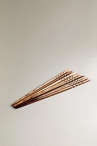 SET OF WOODEN FIR CHOPSTICKS (SET OF 8)