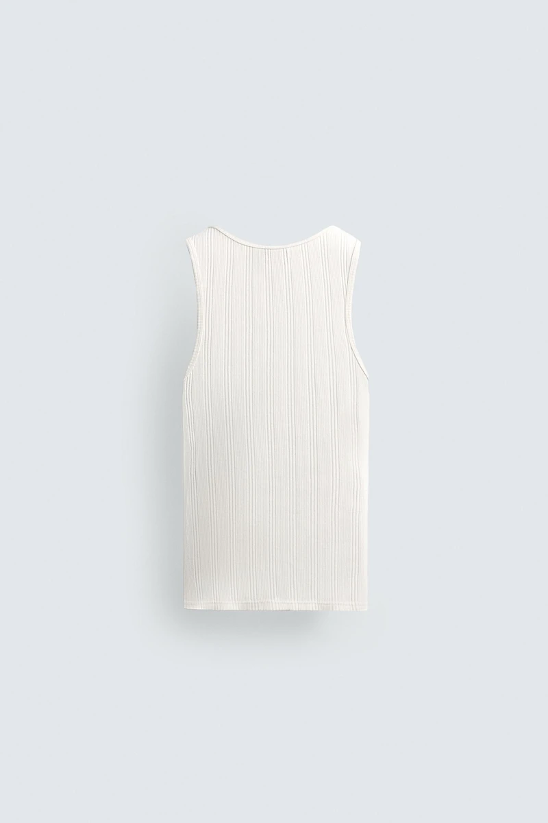 RIBBED KNIT TANK TOP