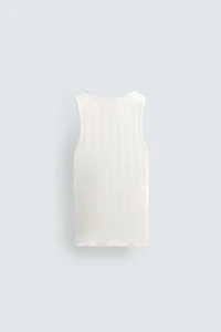 RIBBED KNIT TANK TOP
