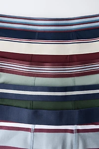 6-14 ANS/ LOT DE CINQ BOXERS À RAYURES ET NUMÉRO