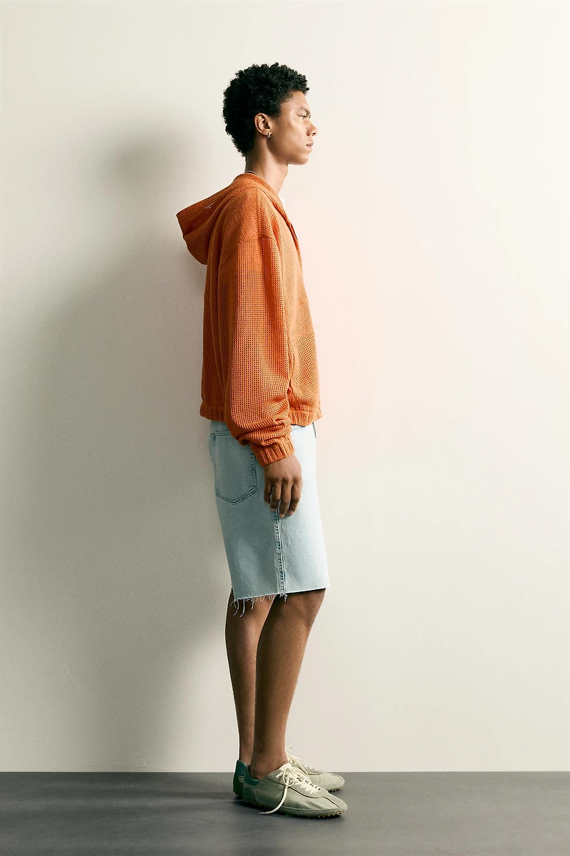RELAXED FIT MESH OVERSHIRT