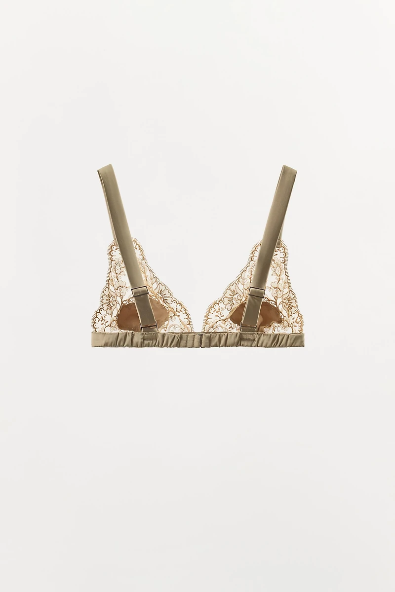 SOUTIEN-GORGE SATINÉ BRODÉ BIMATIÈRE