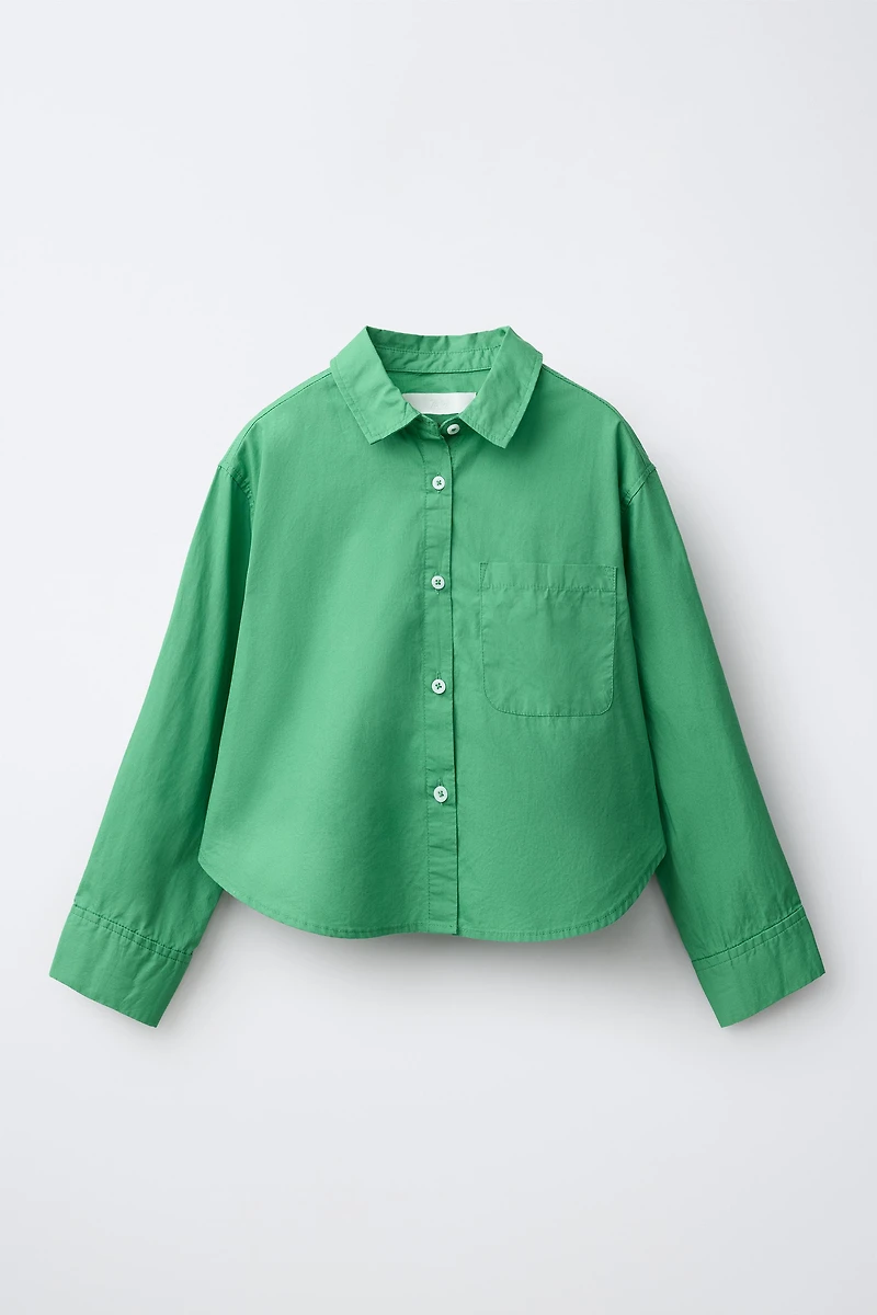 SOLID POPLIN SHIRT