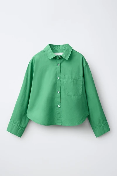 SOLID POPLIN SHIRT