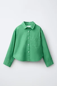 SOLID POPLIN SHIRT