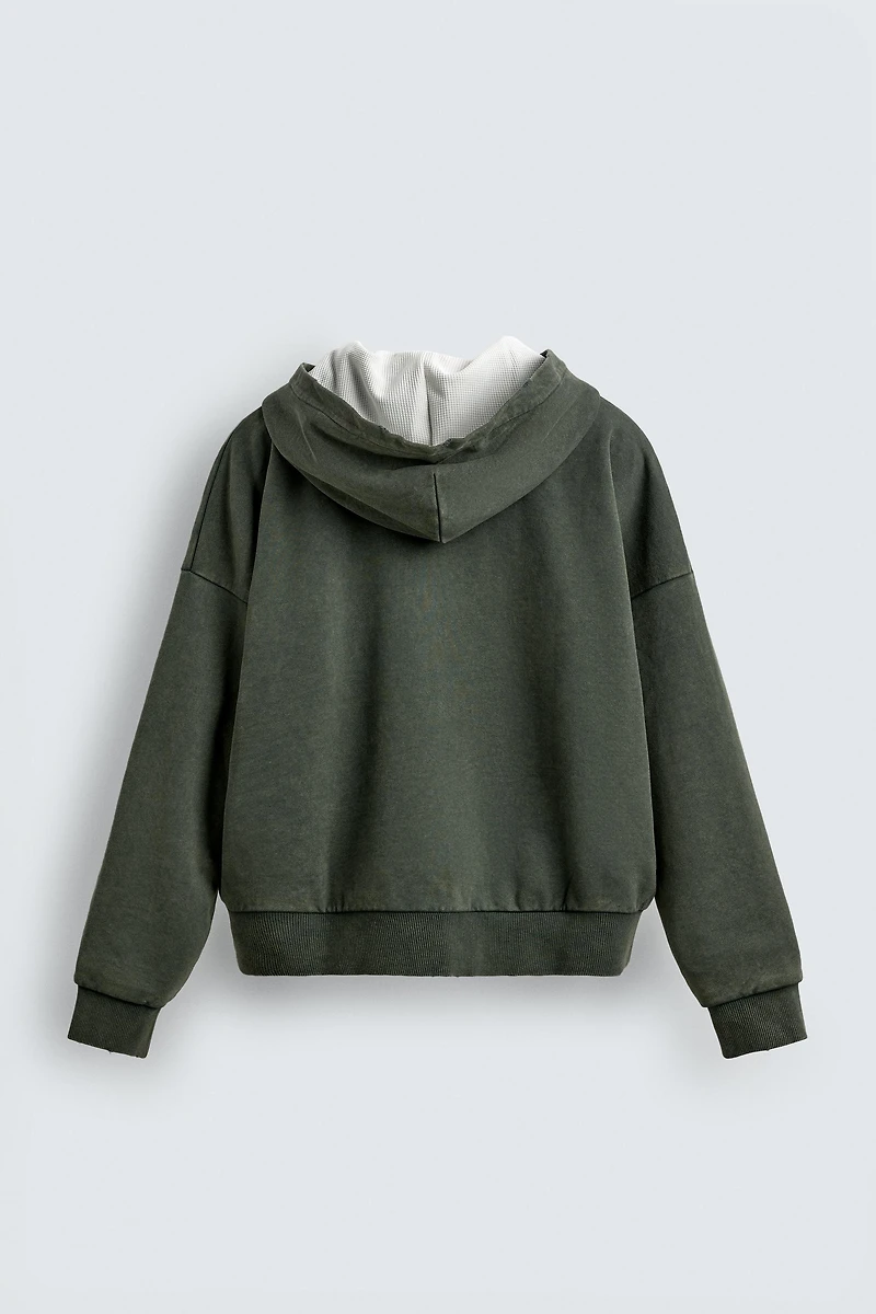 WAFFLE LINED HEAVYWEIGHT HOODIE
