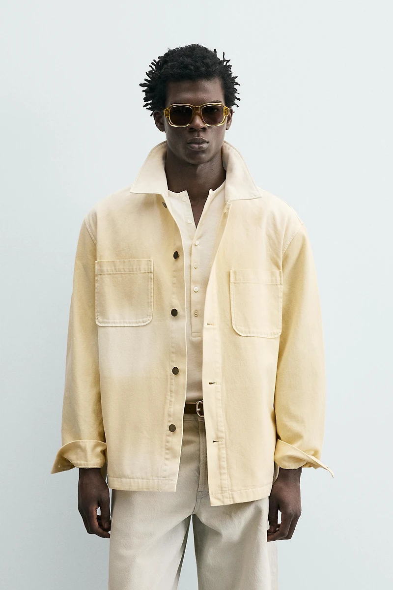 WASHED RELAXED FIT OVERSHIRT