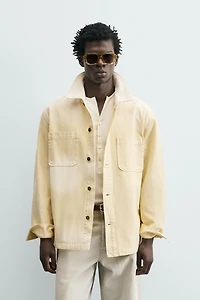 WASHED RELAXED FIT OVERSHIRT