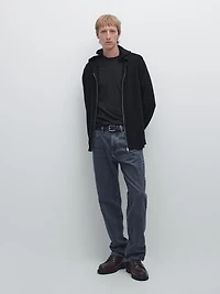 Cardigan à fermeture Éclair et capuche