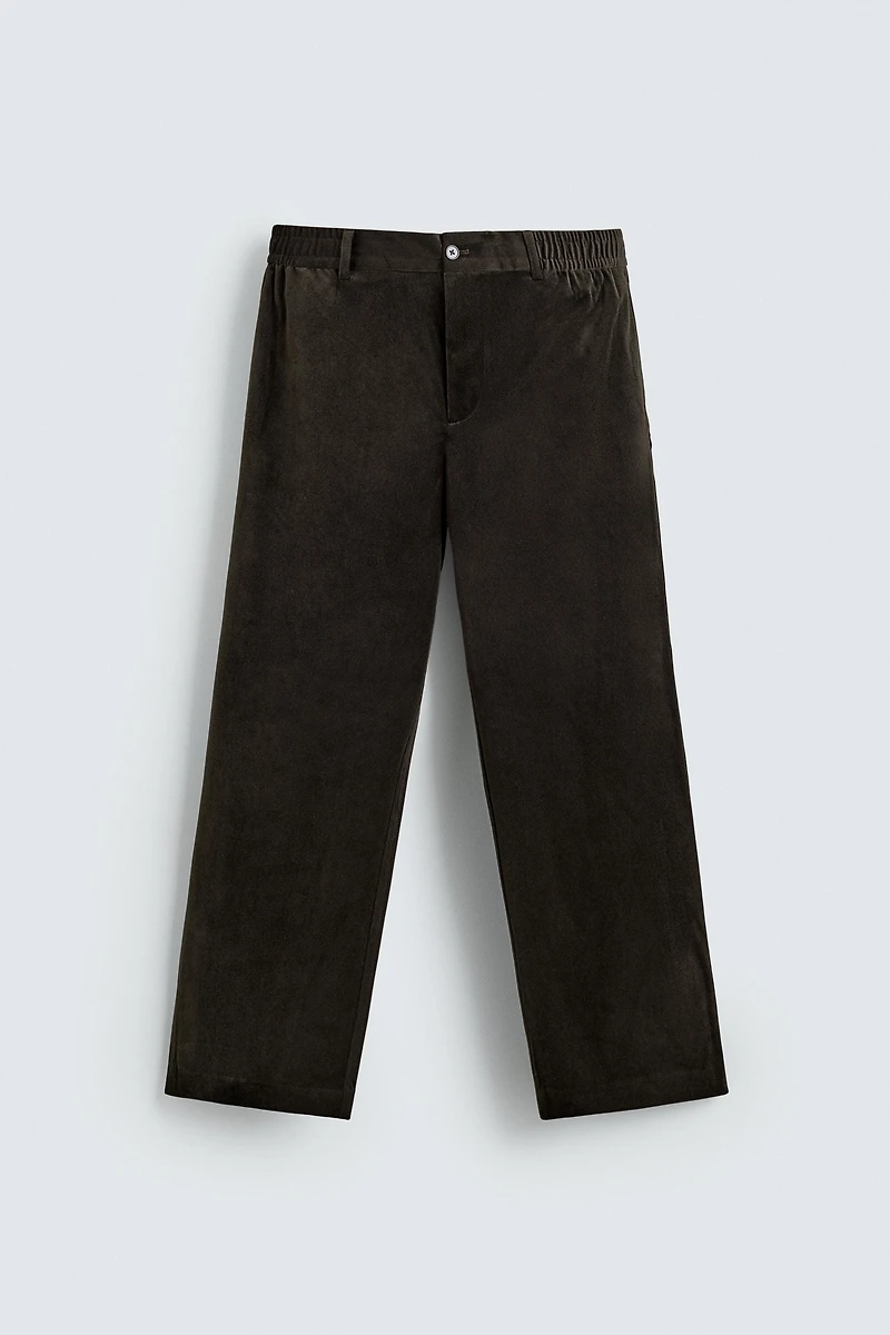 PANTALON STRUCTURÉ EN VELOURS