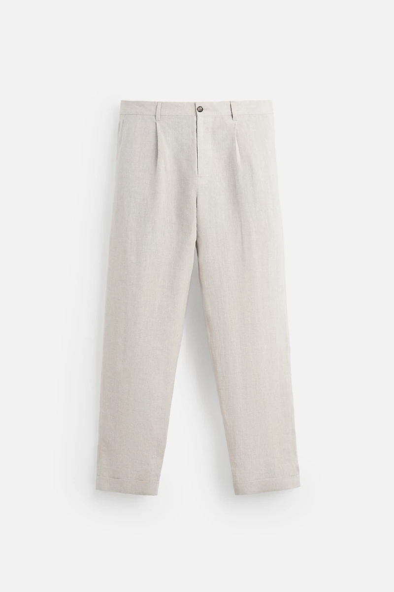 100% LINEN SUIT PANTS