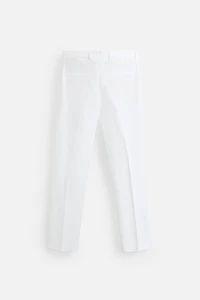 100% LINEN PLEATED PANTS