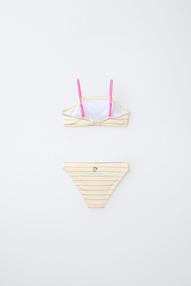 6-14 YEARS/ HELLO KITTY © SANRIO STRIPED BIKINI