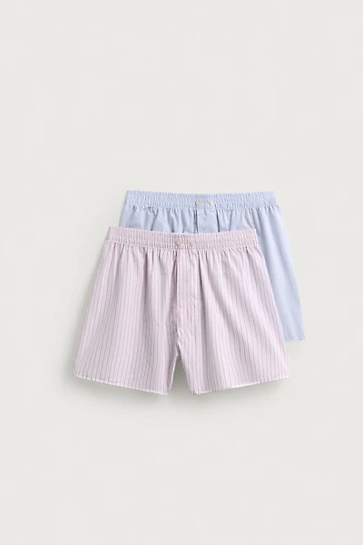 2-PACK MIXED POPLIN BOXERS