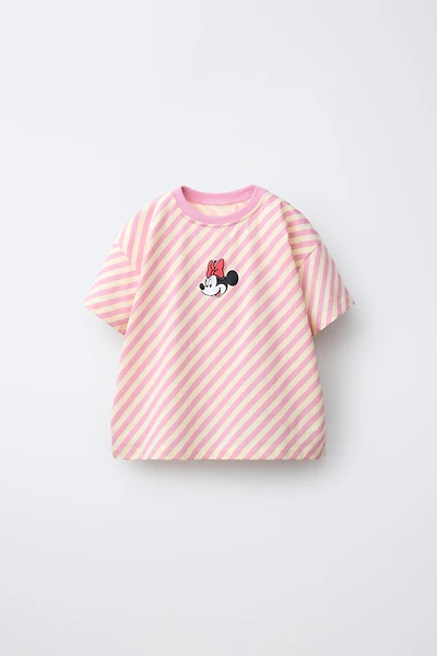 STRIPED RUBBER PATCH MINNIE MOUSE © DISNEY T-SHIRT