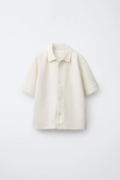 TEXTURED KNIT SHIRT
